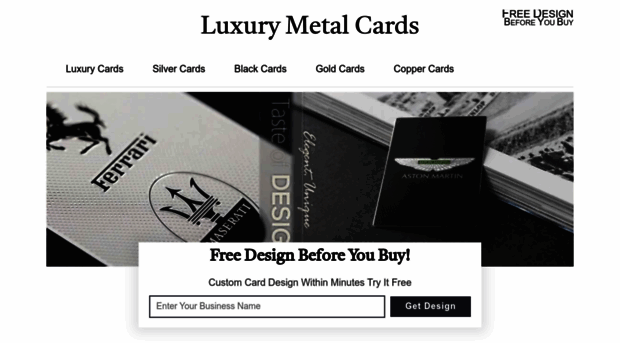 luxurymetalcards.com