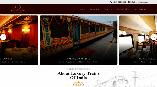 luxurytrainsofindia.com