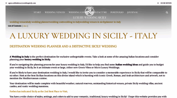 luxuryweddingsicily.com