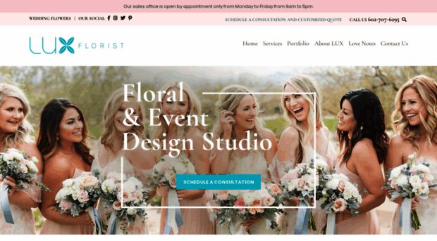 luxweddingflorist.com