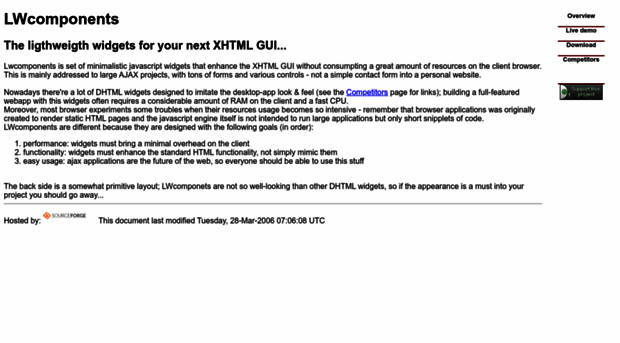 lwcomponents.sourceforge.net