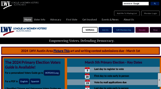 lwvaustin.org