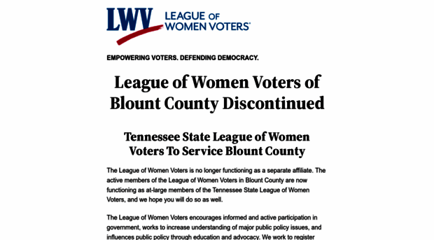 lwvblountcounty.org