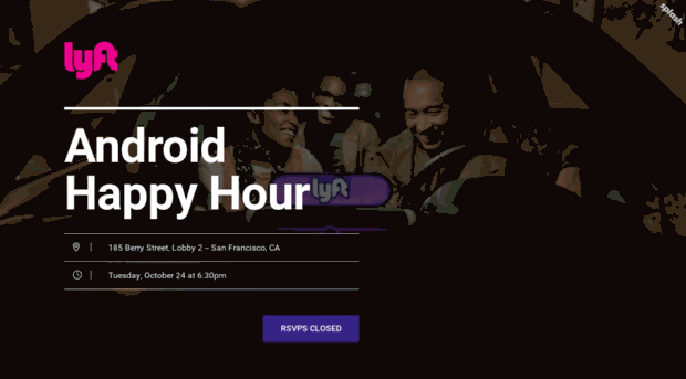 lyftandroidhappyhour.splashthat.com