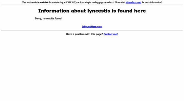 lyncestis.isfoundhere.com