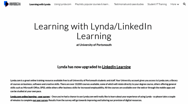 lynda.port.ac.uk