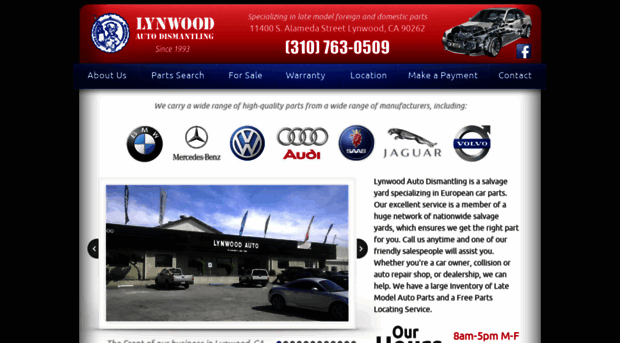 lynwoodautoparts.com