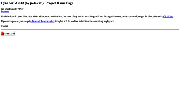 lynx-win32-pata.osdn.jp