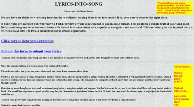lyrics-into-song.com