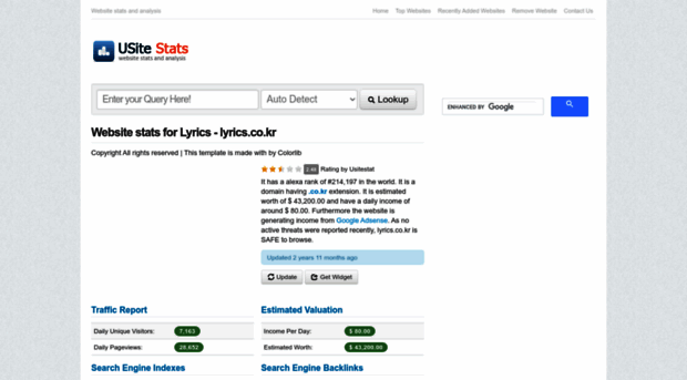 lyrics.co.kr.usitestat.com