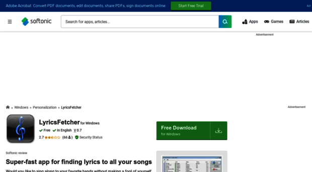 lyricsfetcher.en.softonic.com