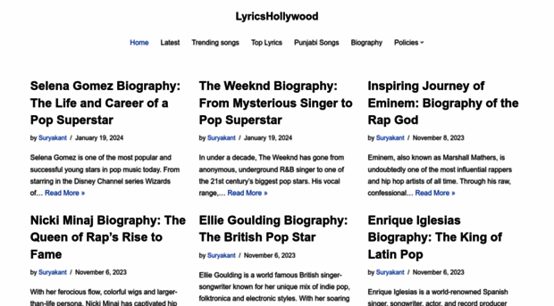 lyricshollywood.com