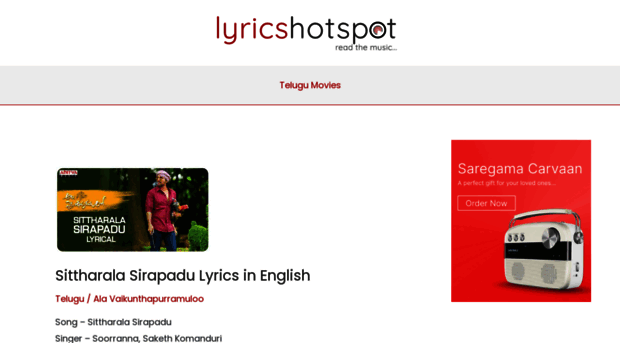lyricshotspot.com