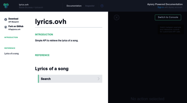 lyricsovh.docs.apiary.io