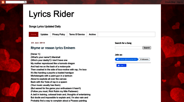lyricsrider.blogspot.com