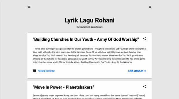 lyriklagurohani.blogspot.co.id