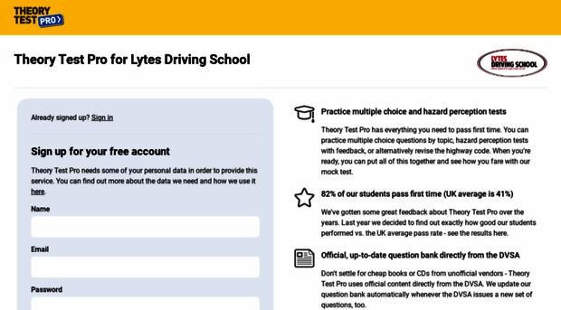 lytestheory.theorytestpro.co.uk