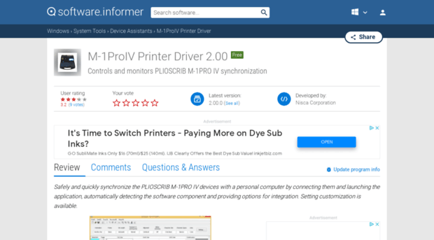 m-1proiv-printer-driver.software.informer.com