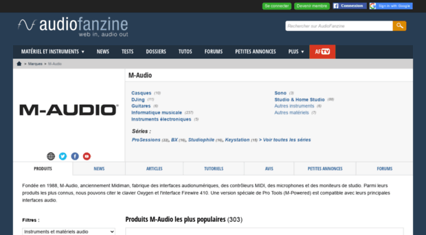 m-audio.audiofanzine.com