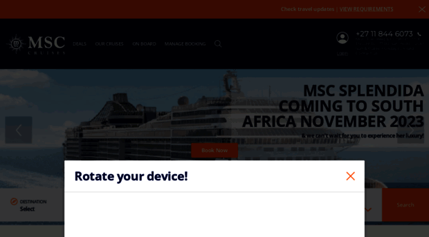 m.msccruises.co.za