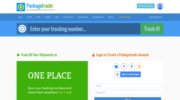 M.packagetrackr.com - Universal Package Tracking Ser... - M Packagetrackr