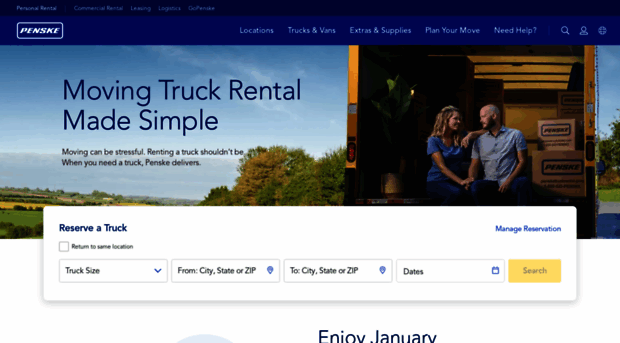 m.pensketruckrental.com