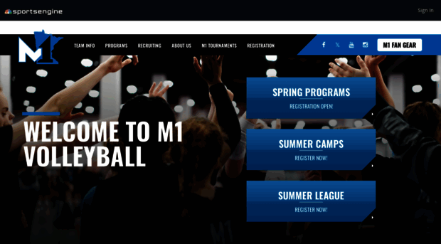 m1volleyball.com