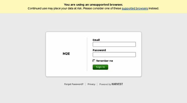 m2e.harvestapp.com