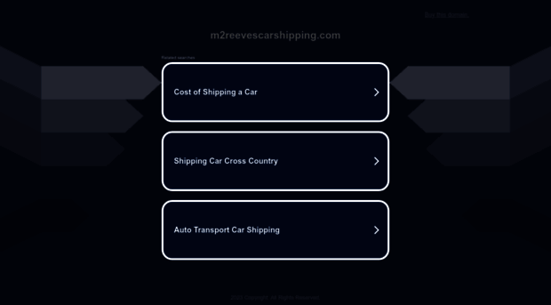 m2reevescarshipping.com