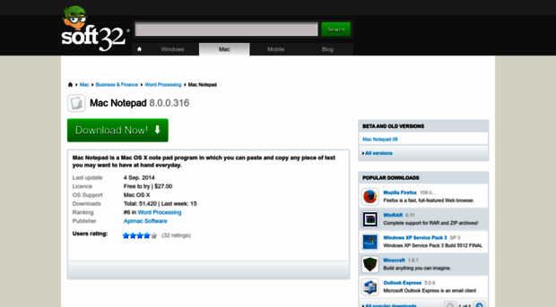 mac-notepad.soft32.com