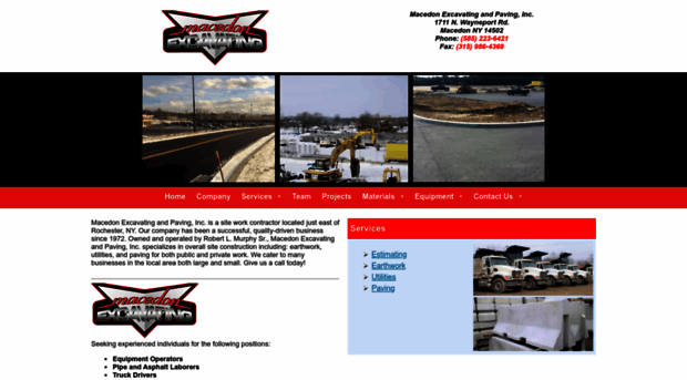 macedonexcavating.com