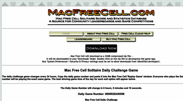 macfreecell.com