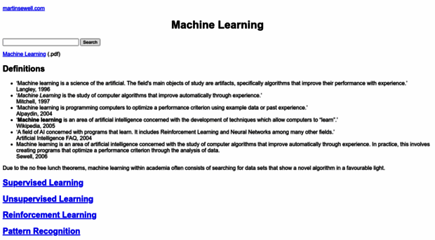 machine-learning.martinsewell.com