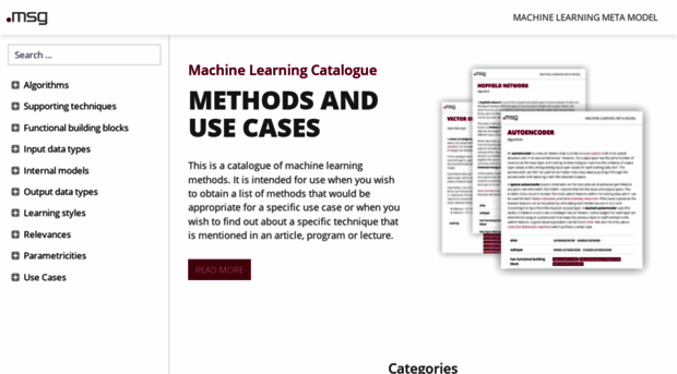 machinelearningcatalogue.com