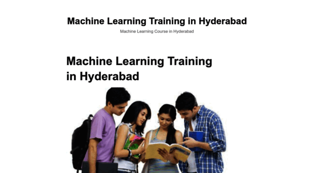 machinelearningtraininginhyderabad.wordpress.com