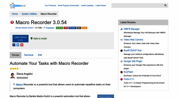 macro-recorder.updatestar.com