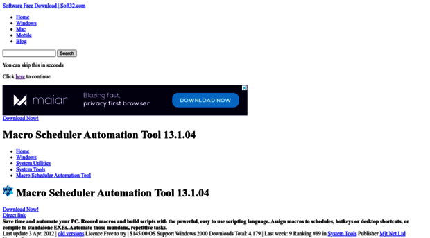 macro-scheduler-automation-tool.soft32.com