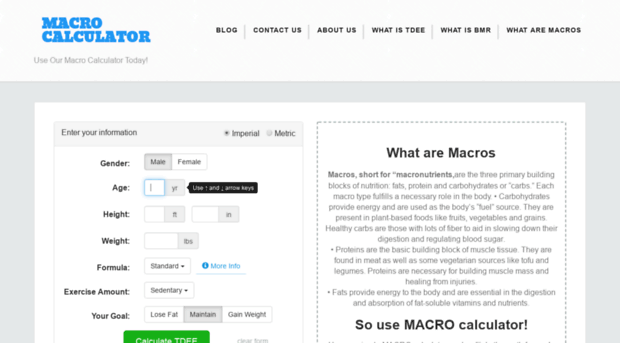 macrocalculator.com