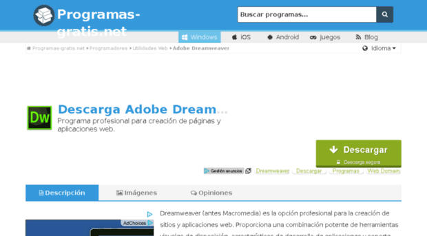 macromedia-dreamweaver.programas-gratis.net