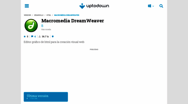 descargar macromedia dreamweaver 8 full