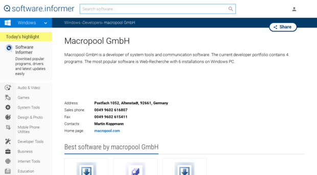 macropool-gmbh.software.informer.com