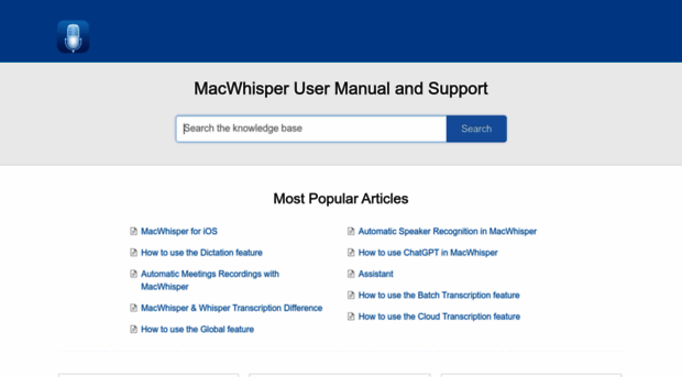 macwhisper.helpscoutdocs.com