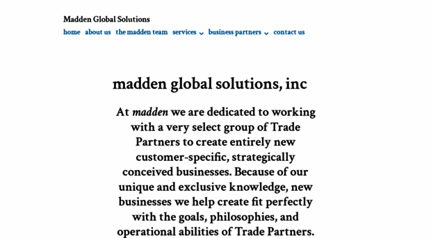 maddenglobalsolutions.com