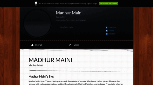 madhurmaini.brandyourself.com