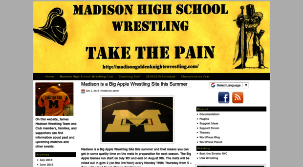 madisongoldenknightswrestling.com