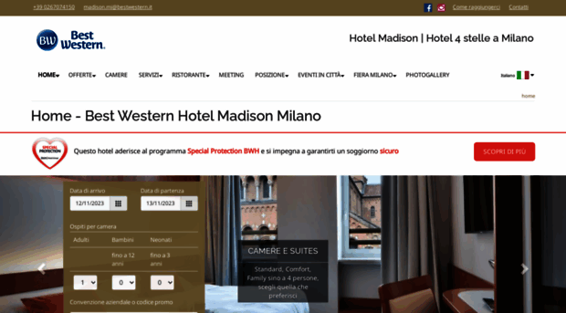 madisonhotelmilano.com