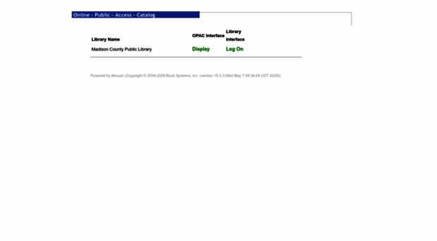 madisonlibraryky.booksys.net