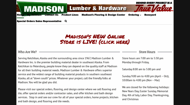 madisonlumber.com