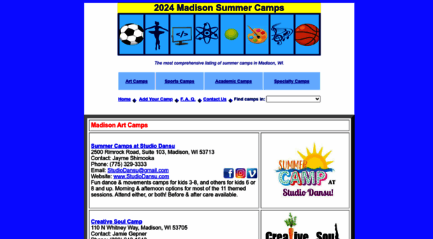 madisonsummercamps.org