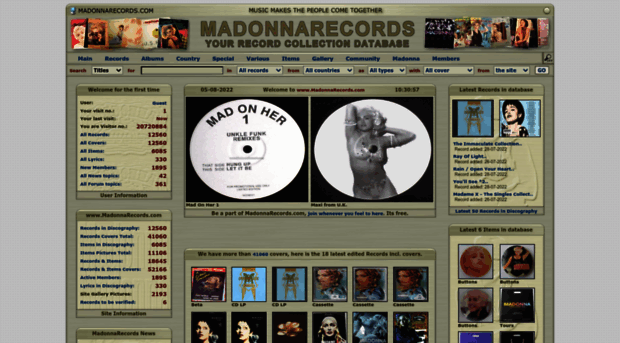 madonnarecords.com